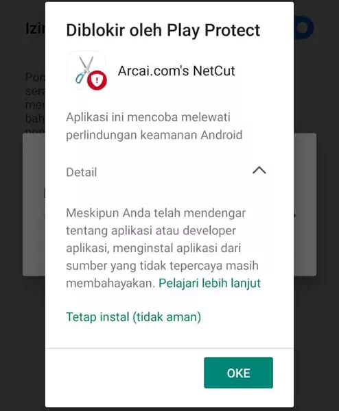 netcut di blokir play protect