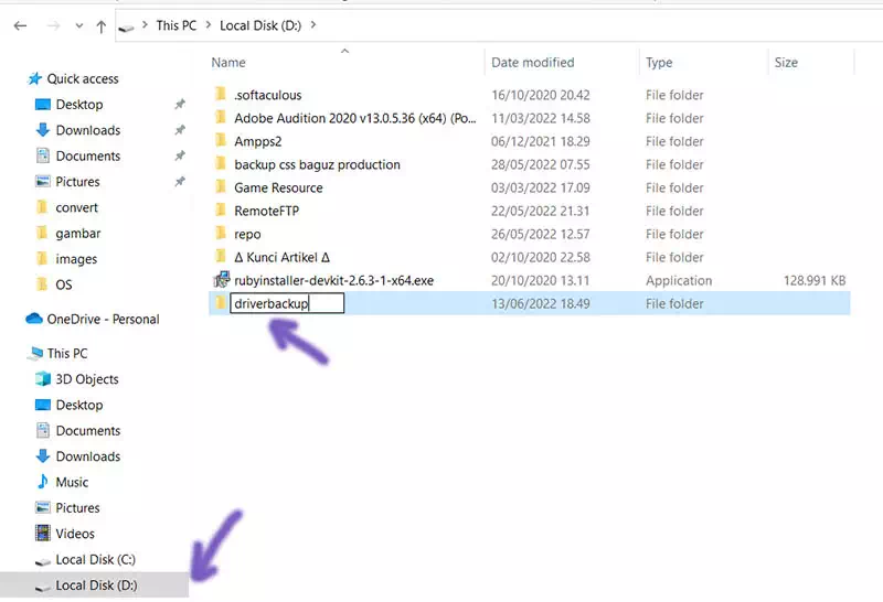 tutorial backup driver win 10 step 1